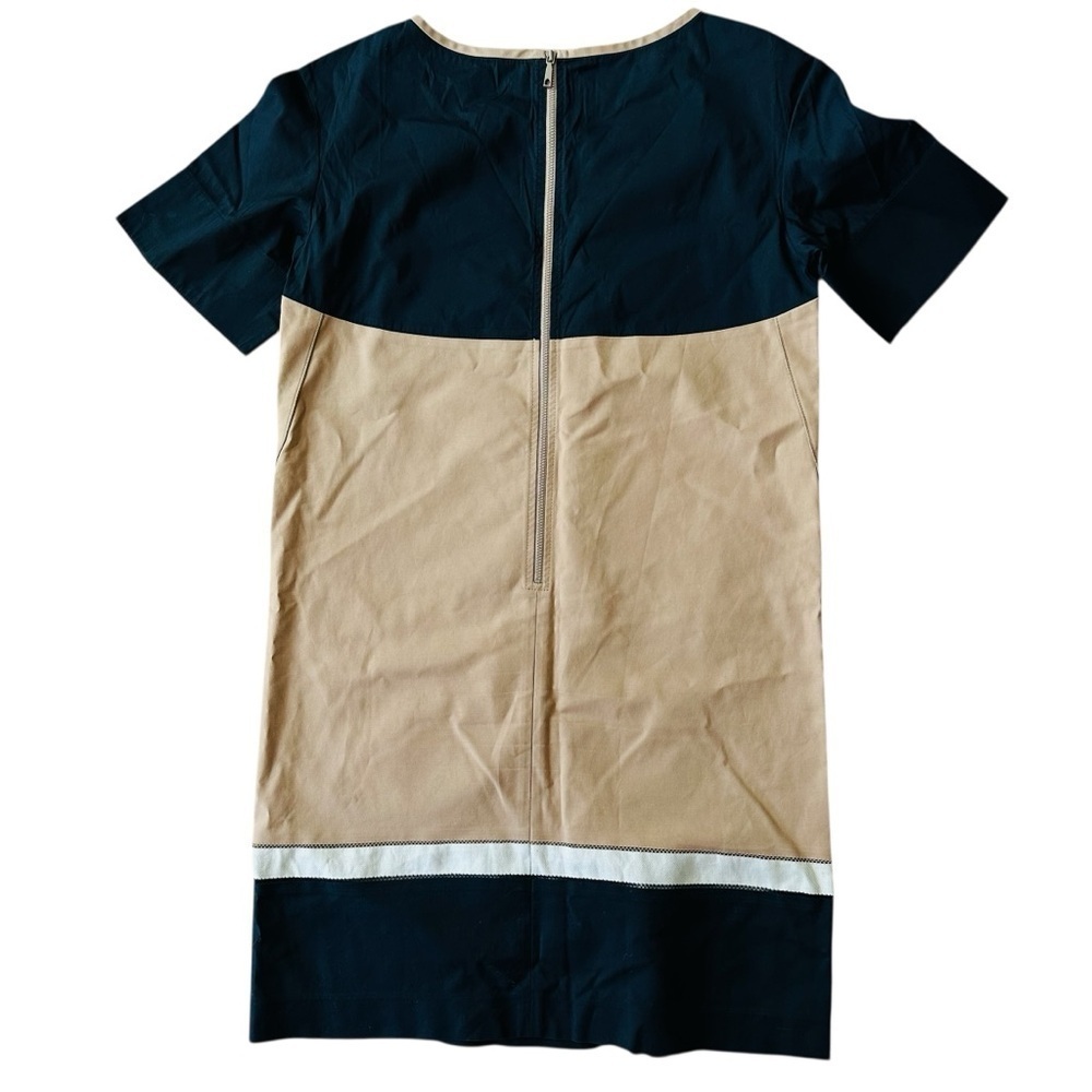 Lafayette 148 Farrah Color Block Shift Dress Size SMALL with pockets - Picture 2 of 7